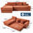Albert Boneless Compression L-Shaped Corduroy Sectional Sofa with Steel Frame-286034681