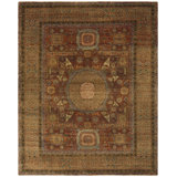 Ralph Lauren Lourens Hand Knotted, 80% Wool And 20% Cotton, Madder Red Area Rug