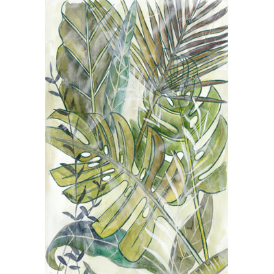 Layered Palms II - Wrapped Canvas Art Prints