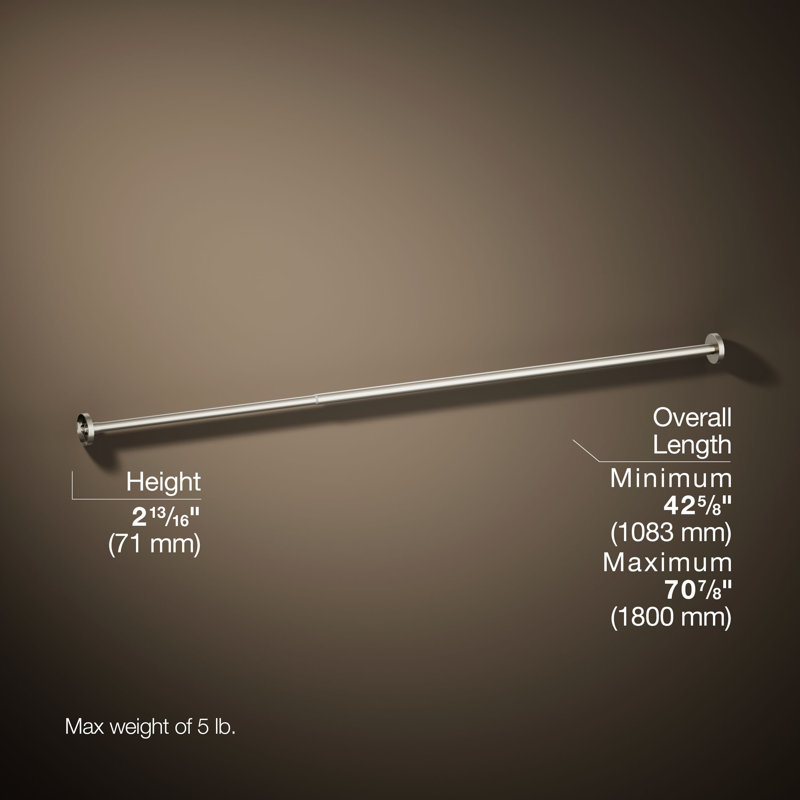 Tringle de douche Elate, Acier Inoxydable