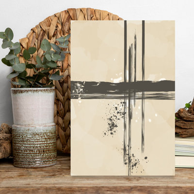 Composition In Stripes No 6 by Sannel Larson - Wrapped Canvas Print