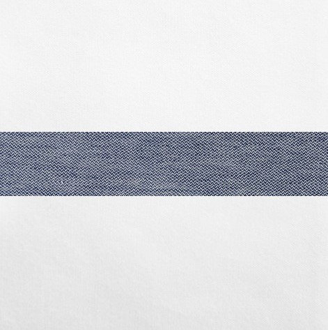 Houston Sheet Set, White/Dark Denim, California King Sheet Set