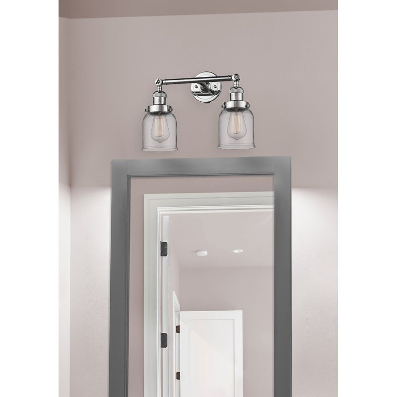 ClipperCove 2 - Light Dimmable Vanity Light, 6 Watt Vinage LED Bulb, Clear, Antique Brass