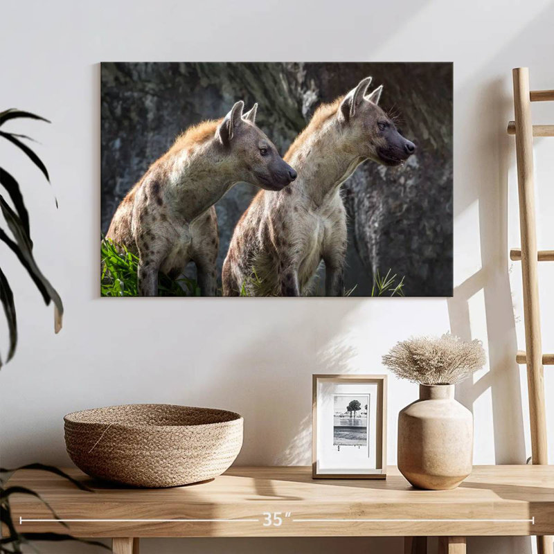 Crowle Hyenas On Alert, 16" H x 24" W