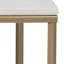 Coffee Table with White Marble Top