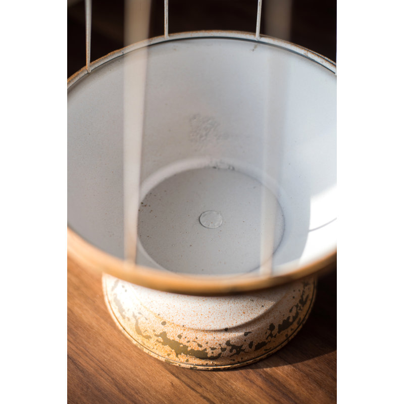 Cage à oiseaux décorative en fer Samira, H 31,1 po x l 31,1 po x P 10,2 po