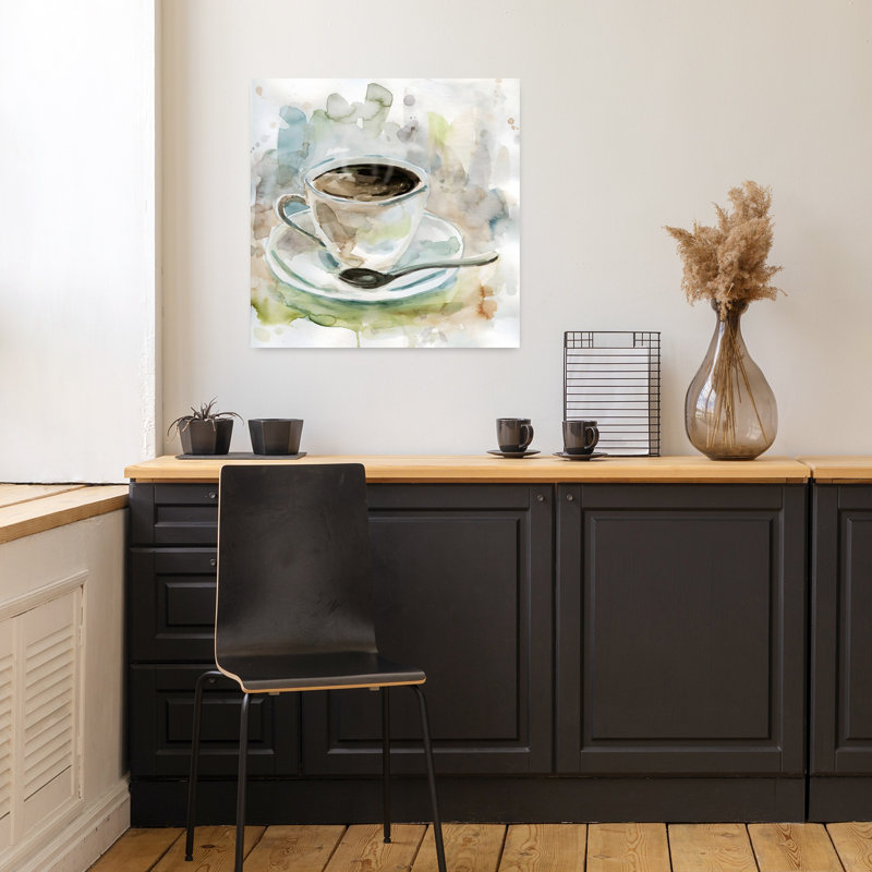 «Soft Morning Blend I», art mural moderne abstrait éthéré, H 18 po x l 18 po