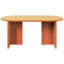 Coffee Table Solid Pine wood Modern Oval Living Room Indoor Decor-599126685