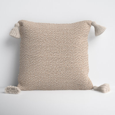 Mino Tassels Cotton Throw Pillow