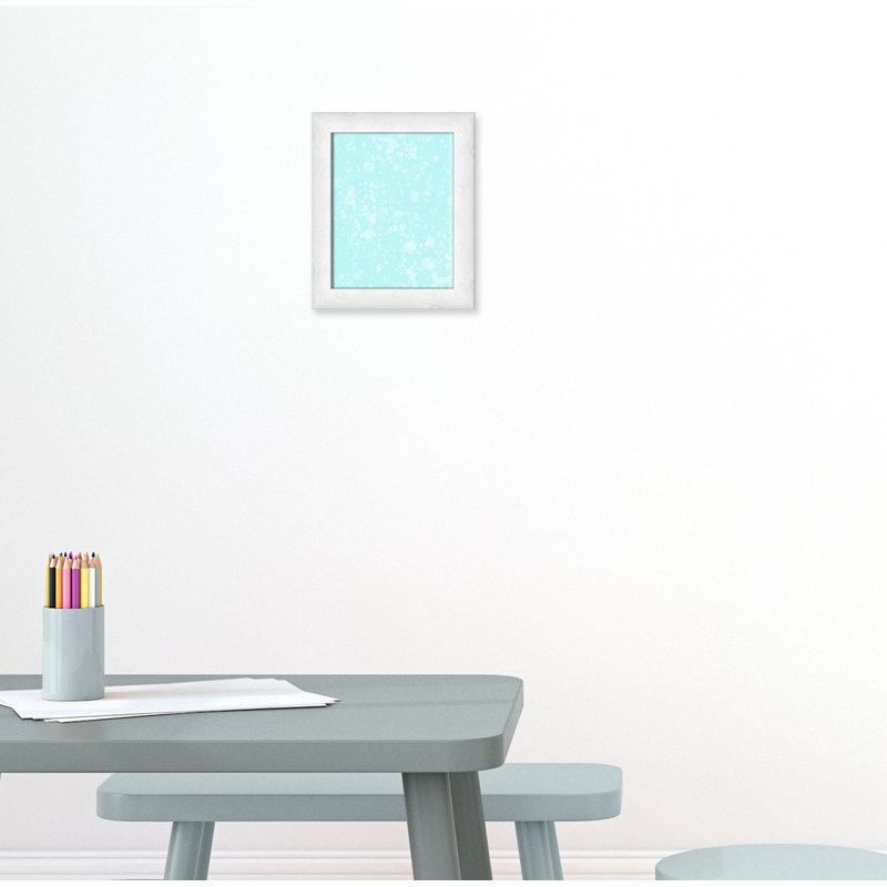 Impression sur papier de bulles fantaisistes, H 12 po x l 10 po x P 0,625 po, Encadré plat à grain de bois blanc
