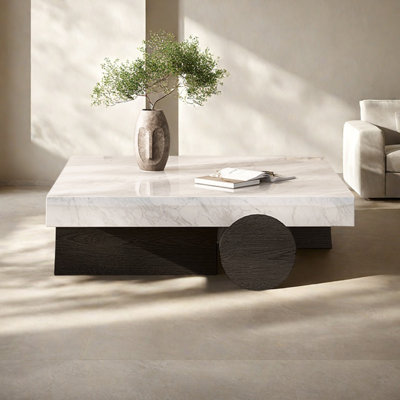 Table basse minimaliste en pierre naturelle