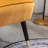 Contemporary Velvet Upholstered Accent Chair, Gold-646179231