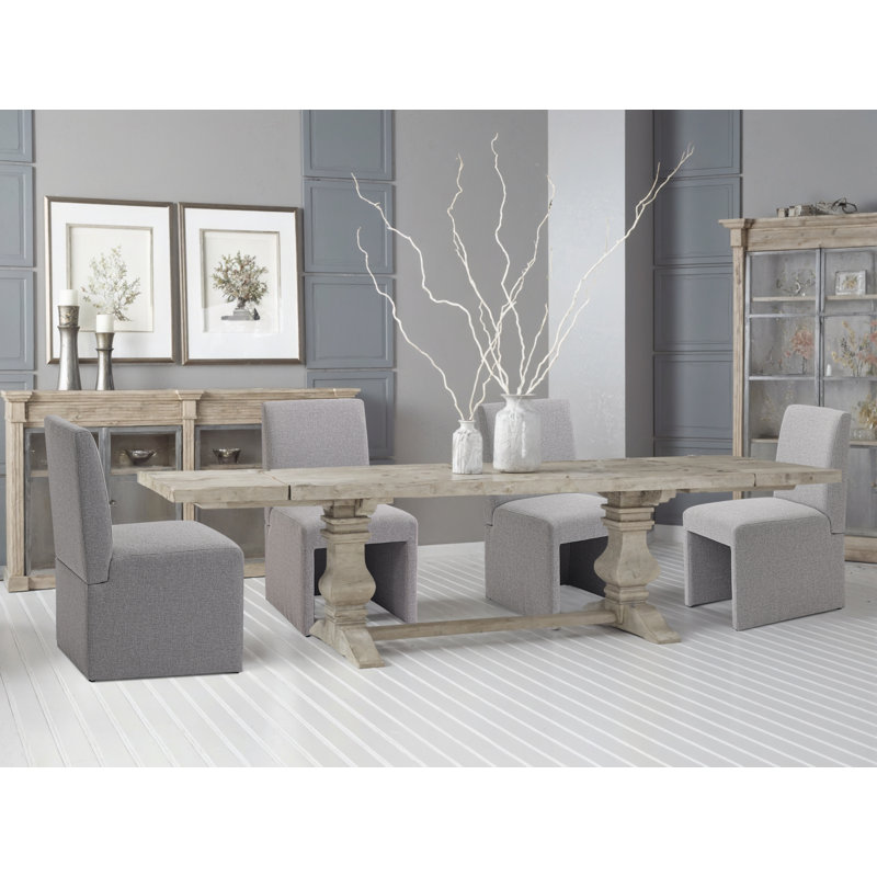 Chaises de salle à manger rembourrées Luxe, Gris