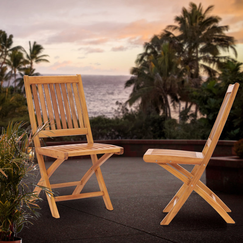 Everleigh Outdoor Teak Dining Side Chair