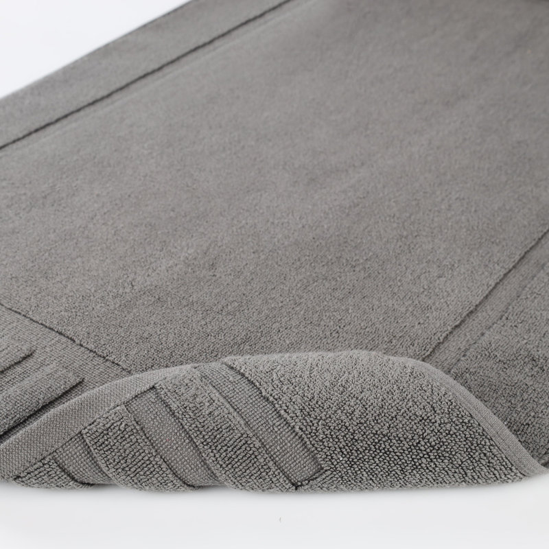 Ensemble de tapis de bain réversible 2 pièces Pardue, Graphite, Géométrique