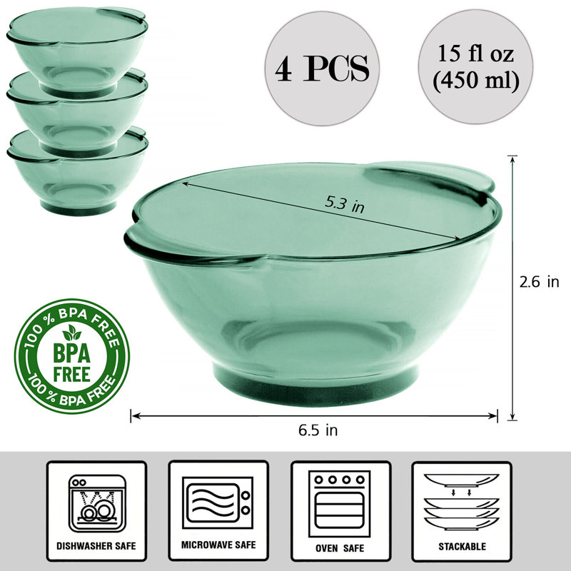 Bol quotidien en verre 5,3 po Lakevia, Vert