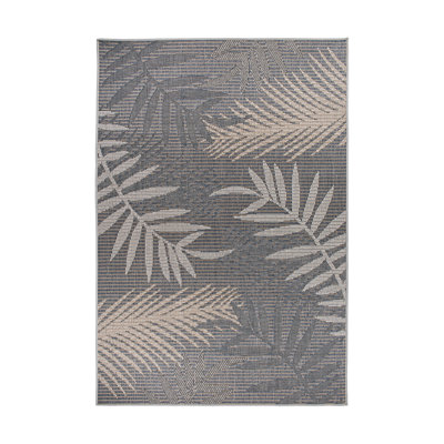 Bahama Palm Frond Indoor Outdoor Area Rug