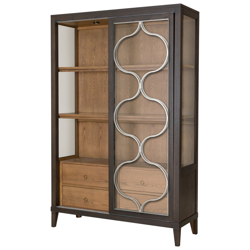 Thea Lighted Curio Cabinet