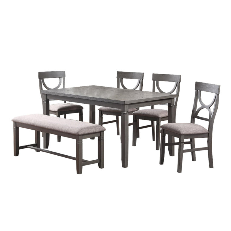 Ensemble repas pour 5 personnes Wicke, Gris