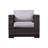 Carmel Rattan Wicker Fully Assembled 6 - Person Seating Group with Cushions
