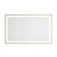 Miroir de salle de bain 48 po x 30 po à DEL avec façade et rétroéclairage