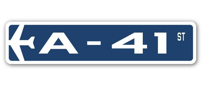 Plaque de rue en aluminium Aquinnah A-41 Air Force, H 7 po x l 30 po x P 1 po