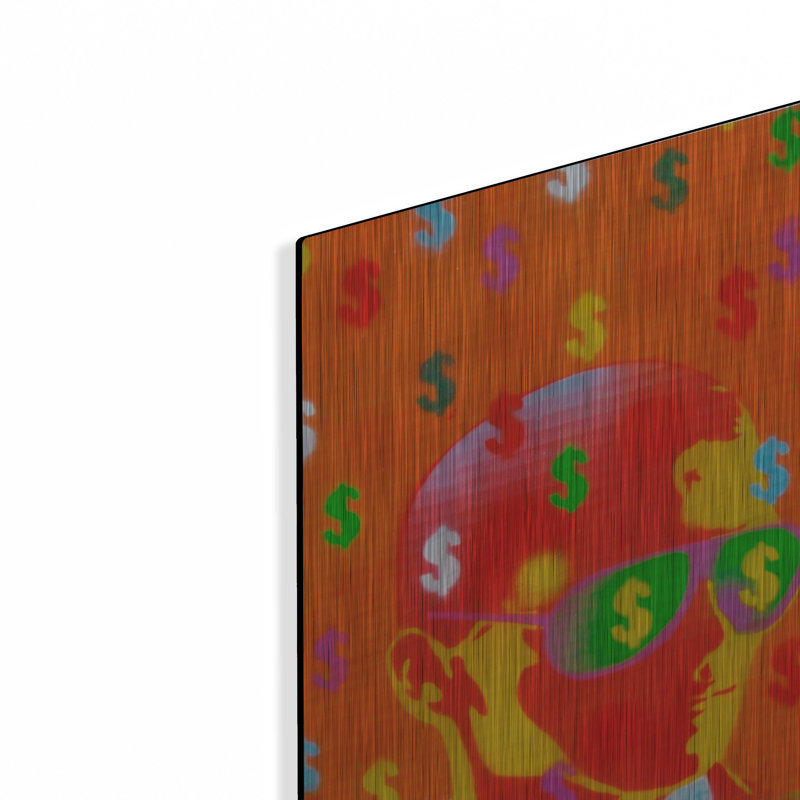 «Cash Rules» par Abstract Graffiti, art mural, H 16 po x l 12 po
