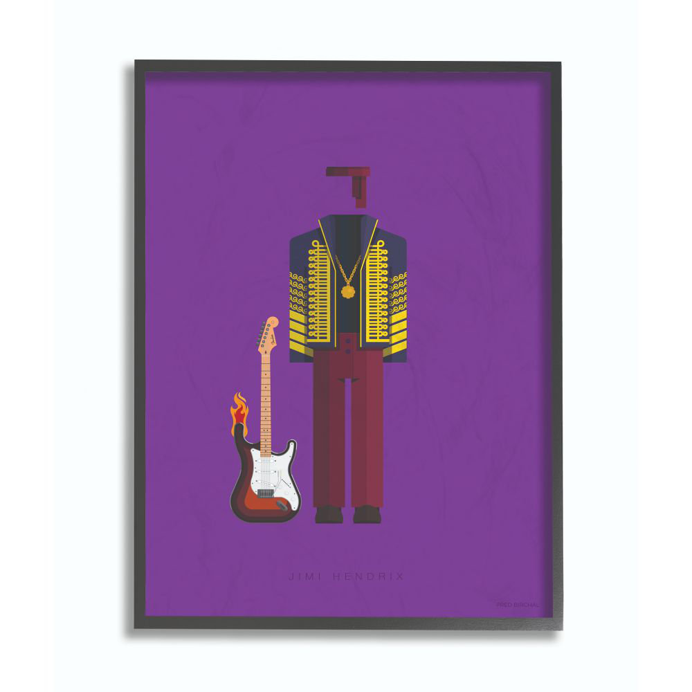 " Jimi Hendrix Famous People Characters Fashion Design " Stupell Industries 