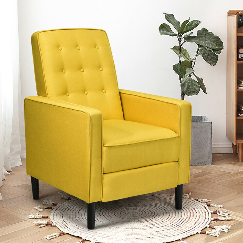 Fauteuil inclinable manuel 27,5 po Kenda, Lin jaune
