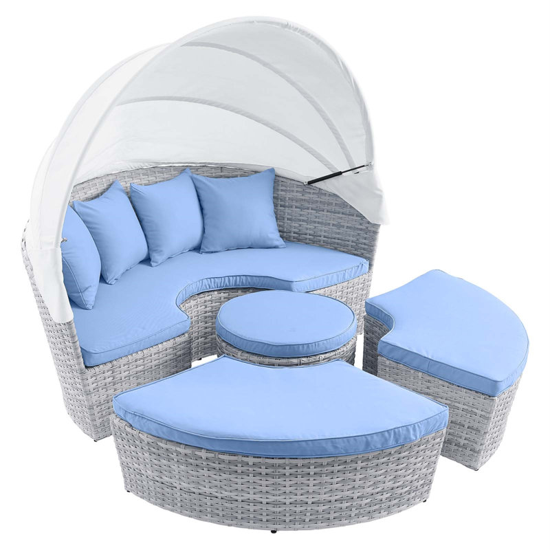 Lit de jour pour patio Scottsdale, Bleu clair