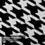 Rideau de douche Houndstooth Backdrop Black Buffalo White avec 12 crochets-127297302