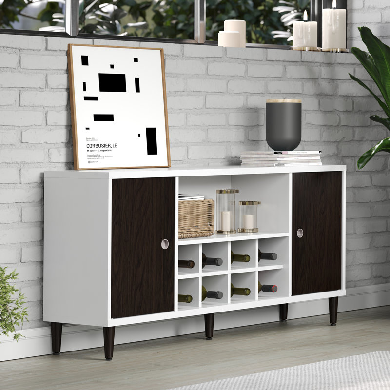 Keriana Large Sideboard With Wine Storage | Tool-Free Assembly