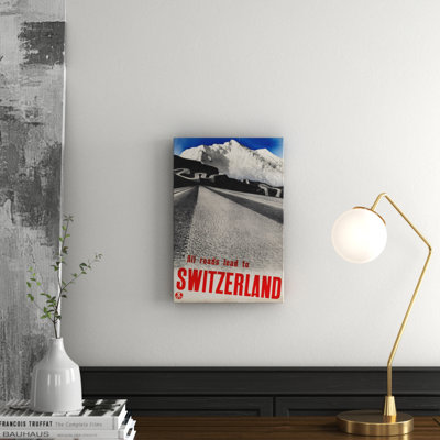 All Roads Lead To Switzerland - No Frame Print on Canvas
