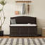 Banc à chaussures, banc de rangement pour chaussures rétro avec dispositifs de fermeture en douceur, coffre de rangement avec rangement caché et coussin pour l'entrée, le couloir, le salon-424861616