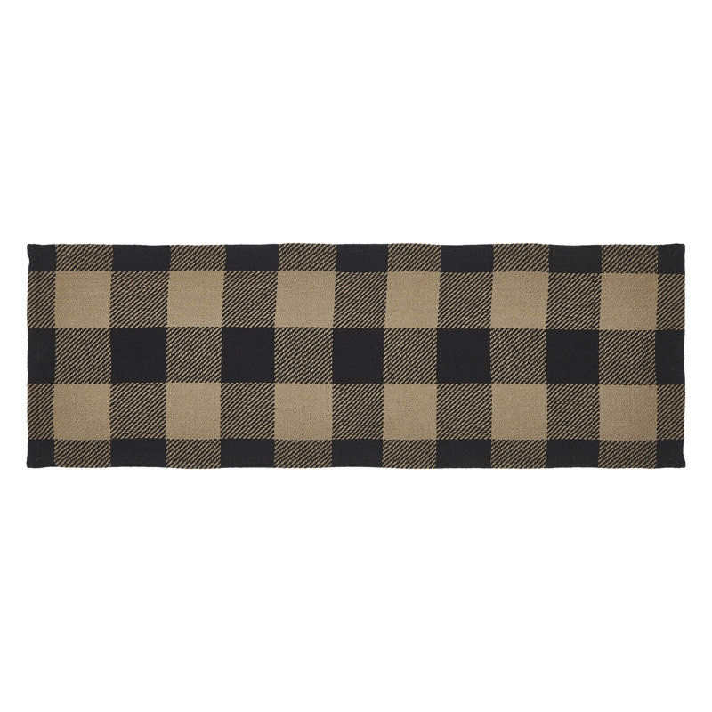 Tapis de couloir noir 12 x 36, 36 po x 12 po