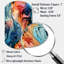 «Swind - Asymmetric Paisley», reproduction murale en métal cylindrique-109973687