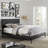 Modway Phoebe Vinyl Upholstered Platform Bed with Round Splayed Legs-1216562920-1216562923