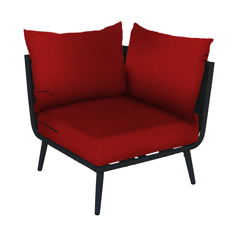 Section de coin Cayman, Noir, Rouge foncé