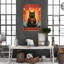 Black Cat Smoke Catnip On Canvas Print-567955333