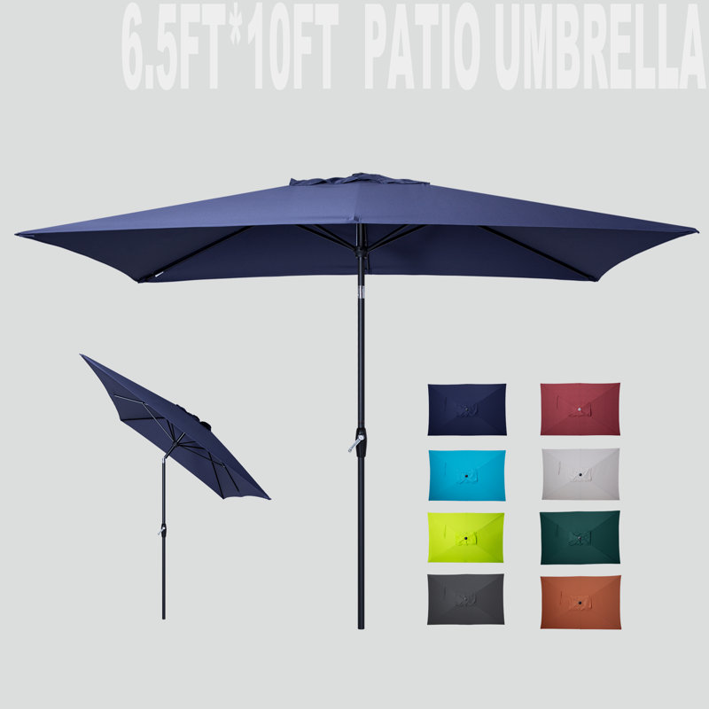 Shinetta 6,5 x 10 pi Parasol carré, Bleu marine