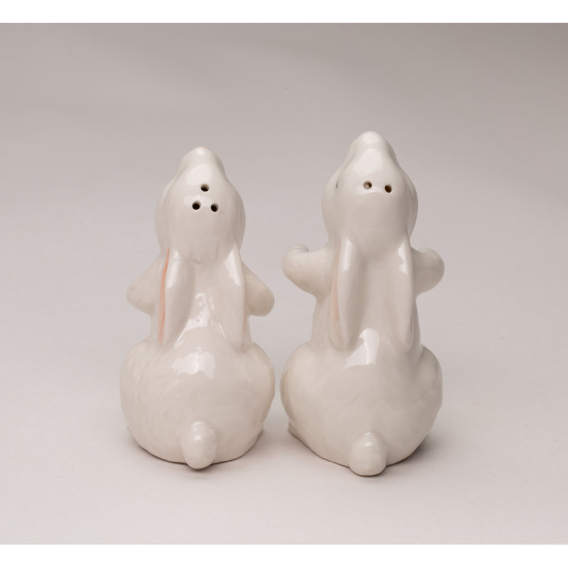 Hugging Rabbit Salt and Pepper Shaker Set