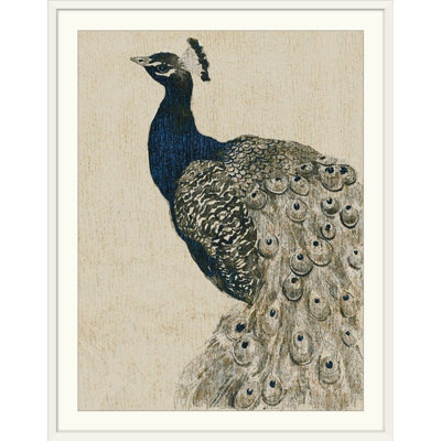 « ii », reproduction d’art dépilée Textured Peacock