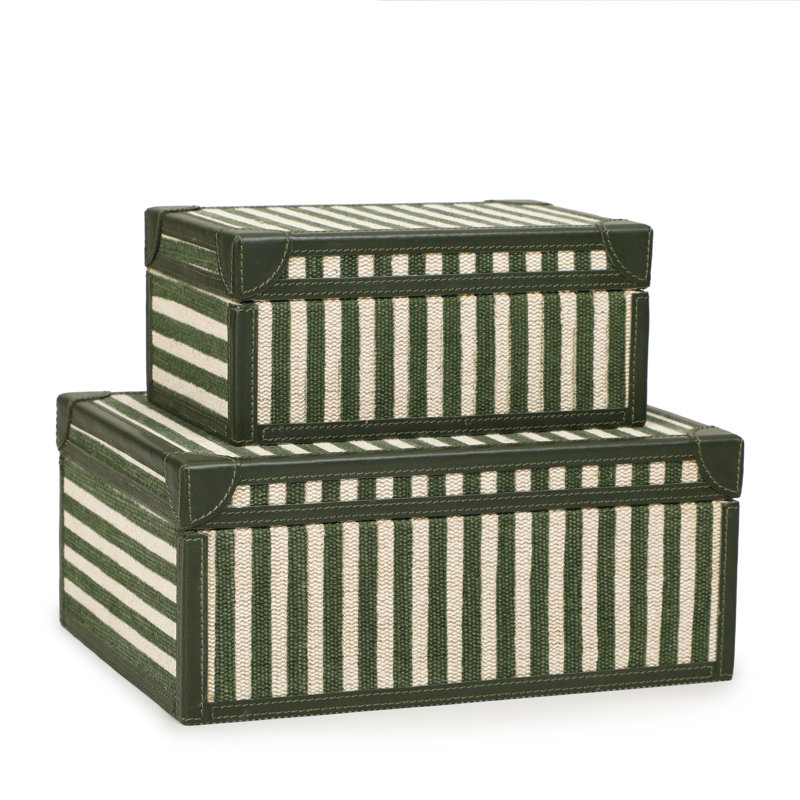 Ensemble de boîtes à souvenirs Kora, Vert