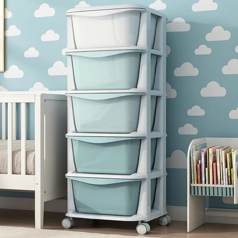 Utility Cart 89cm H x 36cm W 5 - Cabinet Utility Cart