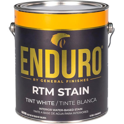 General Finishes Enduro RTM Water Based Tint White Wood Stain (1 Gallon)