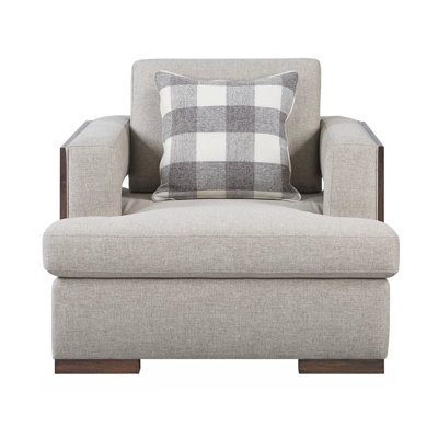 Niamey Fabric Chair With 1 Toss Pillow