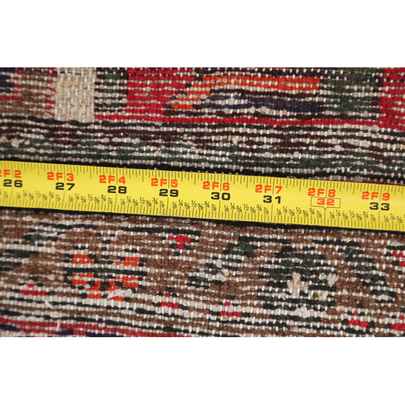 One-of-a-Kind 3'4" X 5'2" Wool Area Rug in Red