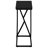 Black Accent Table For Living Room Snacks, Modern Style With Asymmetrical Triangle Metal Detail, 10.53 In Depth, 18.71 Width, Assembly Required Table, Design Room, Inches Long, 18.25 Wide, Needed