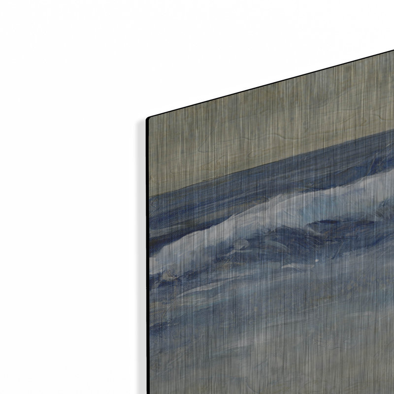 Rosecliff Heights «Breaking Shore Waves II» par Tim O'Toole, art mural en métal, H 12 po x l 16 po