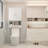 Freestanding Over-The-Toilet Storage Rack And Cabinet-1052208056